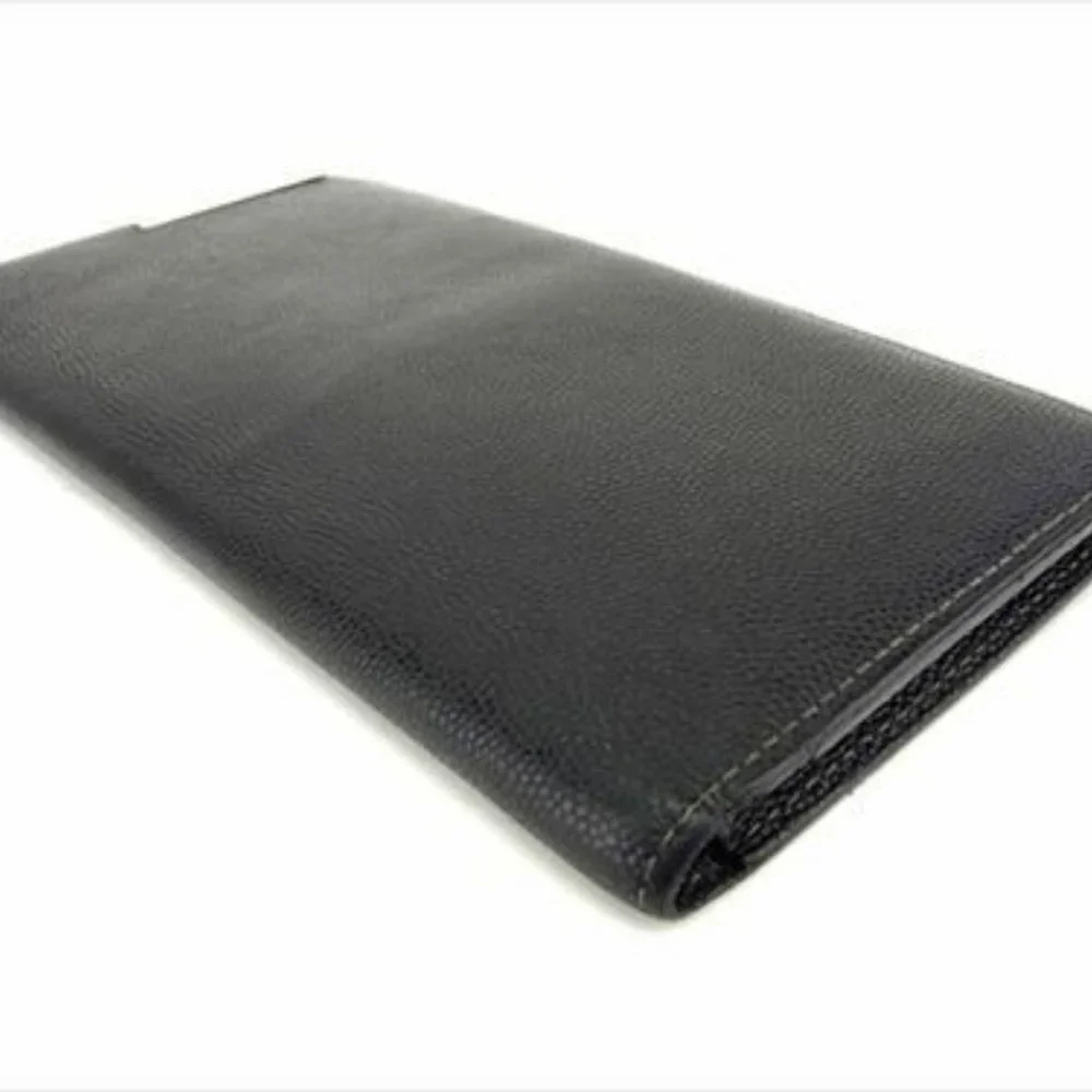 Cartier Wallet Purse Long Wallet Black Silver Mens Authentic Used T7084 - Picture 9 of 9